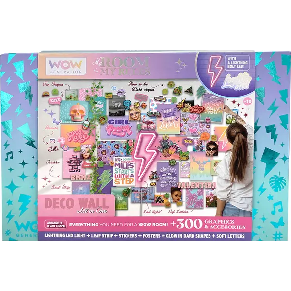 247010-EC Set za dekoraciju sobe WOW Generation s LED munjom, P6