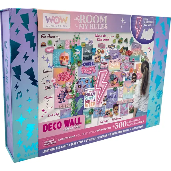 247010-EC Set za dekoraciju sobe WOW Generation s LED munjom, P6