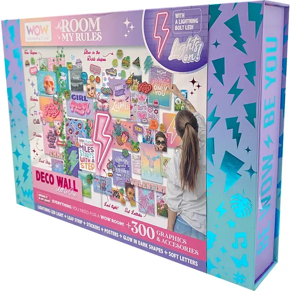 247010-EC Set za dekoraciju sobe WOW Generation s LED munjom, P6