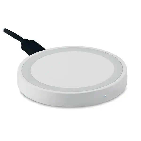 240015-EC Punjač Plato Wirelles za bežično punjenje bijeli okrugli  fi7x1 cm DC5V/1A, 10W