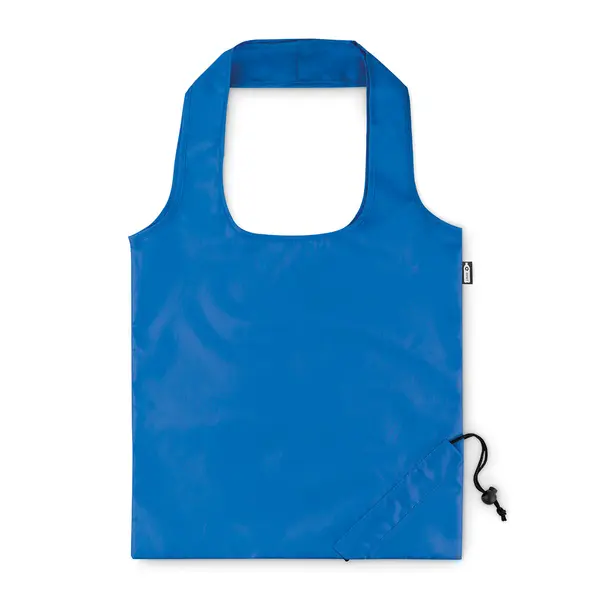 242324-EC Torba shopping FOLDPET 38x40cm sklopiva RPET s vezicom royal plava P300