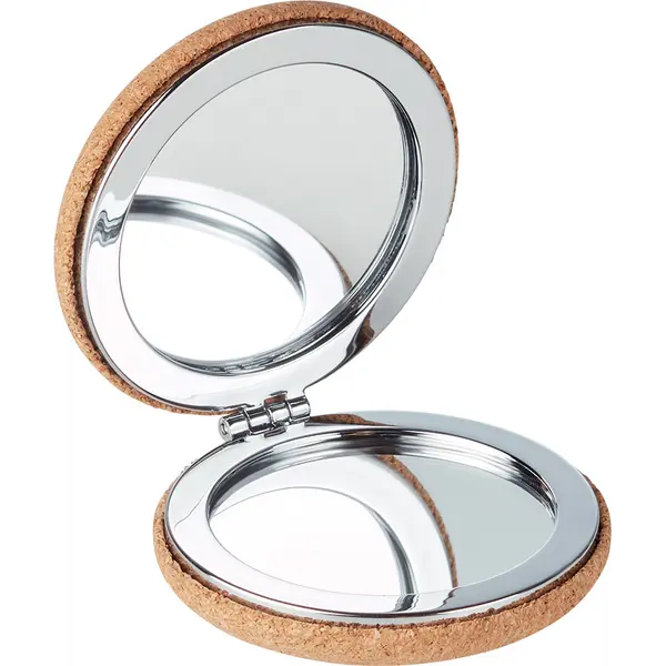 245010-EC Ogledalo sklopivo Guapa s poklopcem od pluta fi6x1,6 cm