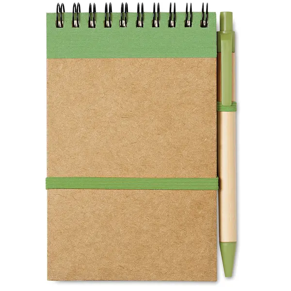 245215-EC Set uredski SONORA notes reciklirani i kem.ol. biorazgradiva natur limeta