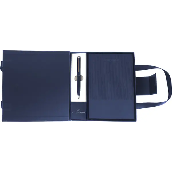 247554-EC Set Wellington Oxford notes i kem.ol. u poklon pakiranju plavi