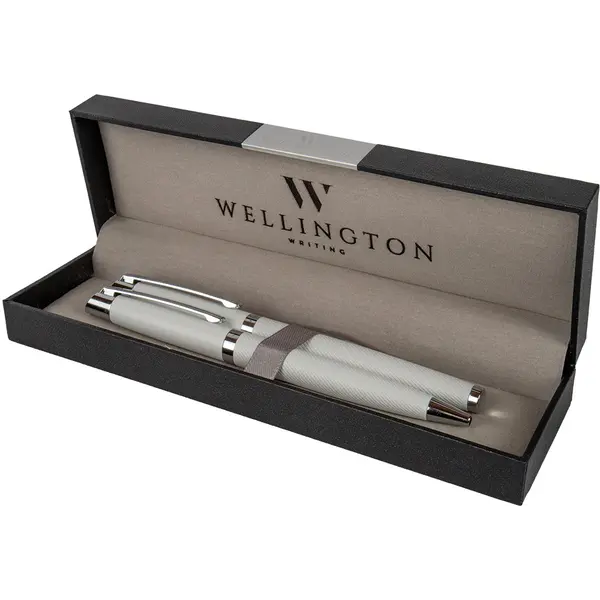 247563-EC Set pisaći Wellington Liberty ol.kem i roler bijeli u poklon kutiji