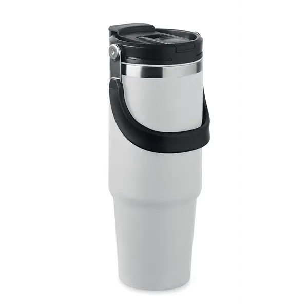 247712-EC Šalica Suma hand 850ml reciklirani nehrđajući čelik, s usnikom, bijelo crna
