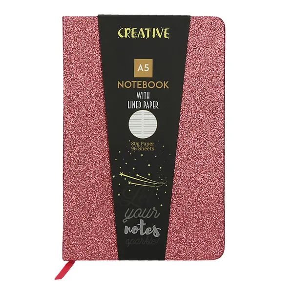 237749-EC Notes CREATIVE A5 GLITTER sa šljokicama sort 96L 52946 P10/30