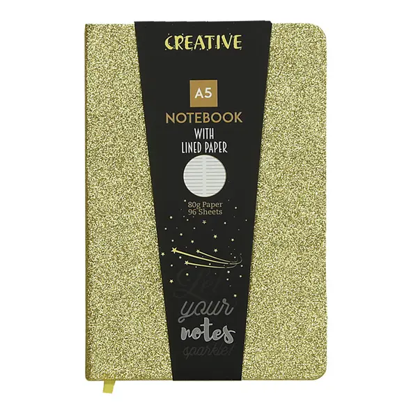 237749-EC Notes CREATIVE A5 GLITTER sa šljokicama sort 96L 52946 P10/30
