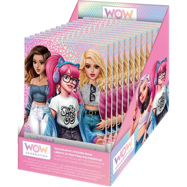 246964-EC Set razglednica WOW Generation s holografskim naljepnicama, P12/72