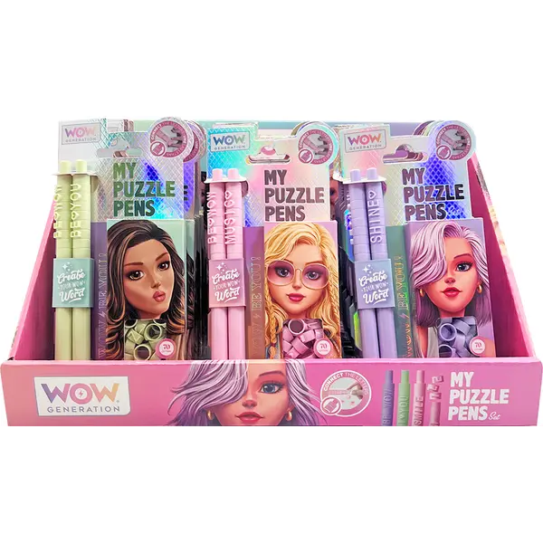 246971-EC Set ol.kem x2 + 70 slova WOW Generation Puzzle Pen sort, P18/36
