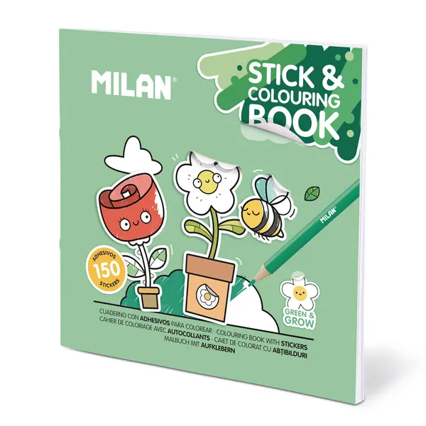 248515-EC Bojanka s naljepnicama za djecu MILAN GREEN & GROW P30