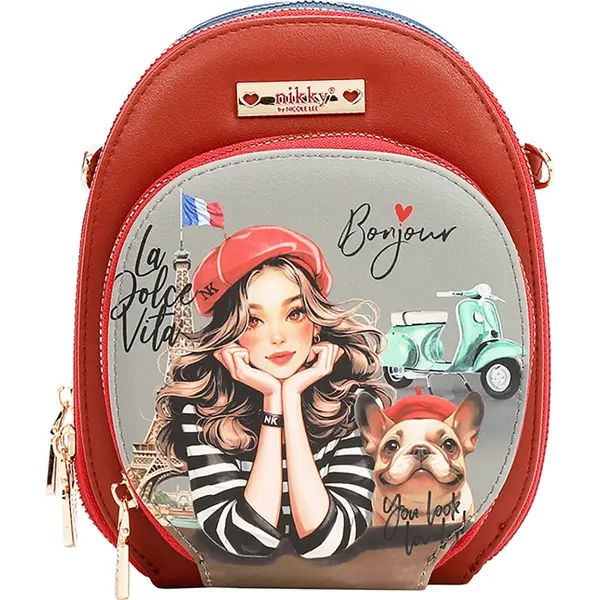 246807-EC Torba fashion mini NIKKY Eiffel Dreams FW25 4x8,5x4,5 cm NK24001 P48