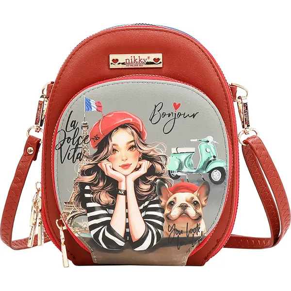 246807-EC Torba fashion mini NIKKY Eiffel Dreams FW25 4x8,5x4,5 cm NK24001 P48