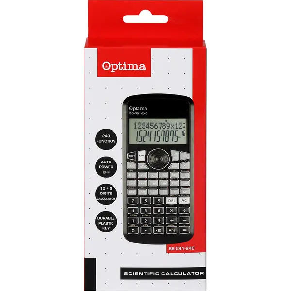 247646-EC Kalkulator OPTIMA SS-591-240 240fun. 25258 P30/60