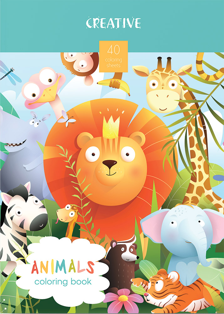 236174-EC Bojanka za djecu Creative ANIMALS 21x30cm 75100 P24