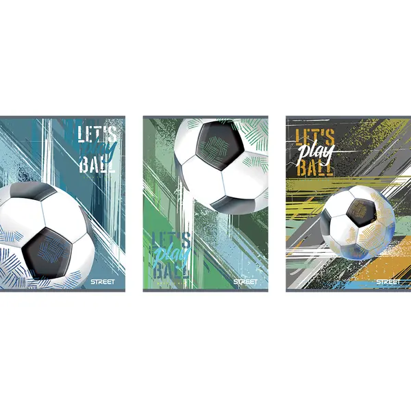248600-EC Bilježnica A4/D Street FOOTBALL metallic 54L 67571 P10/60