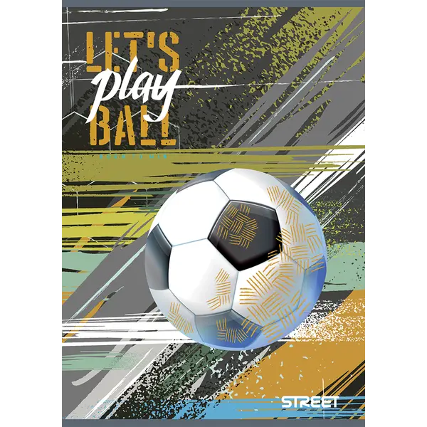 248600-EC Bilježnica A4/D Street FOOTBALL metallic 54L 67571 P10/60