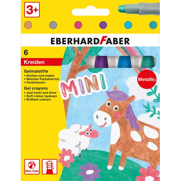 248660-EC Boje voštane 6/1 EBERHARD FABER gel metallic P5