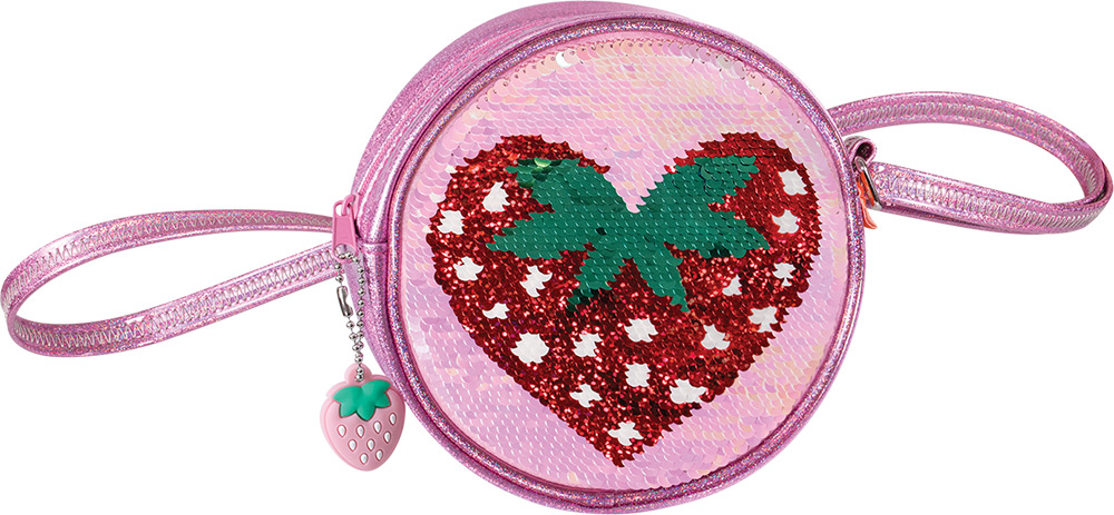 247865-EC Torbica na rame okrugla TIGER FAMILY Fun Time Strawberry Love P24