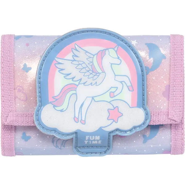 247867-EC Novčanik dječji TIGER FAMILY Fun Time Pastel Unicorn P24