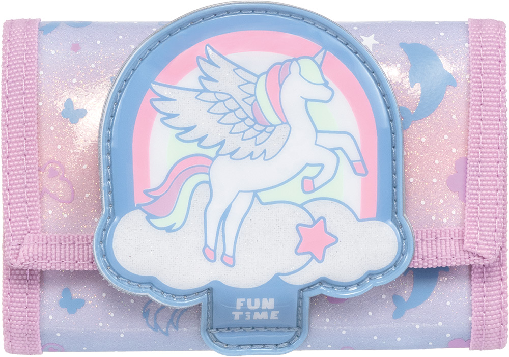 247867-EC Novčanik dječji TIGER FAMILY Fun Time Pastel Unicorn P24
