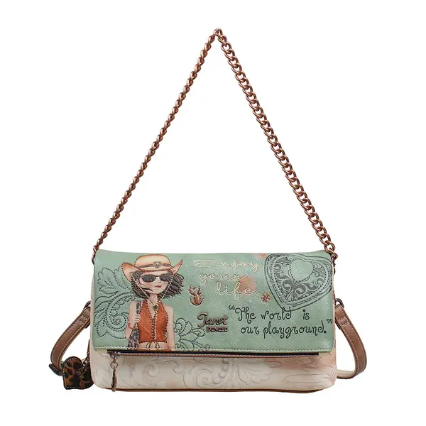 248328-EC Torba fashion Janet SS26 Western Odyssey 29x10x16cm J-147A