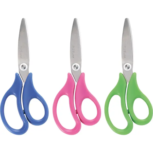 248709-EC Škare PLUS školske 14,5cm SC-145P-DP stalak SORT 3 boje 34567 P24/192