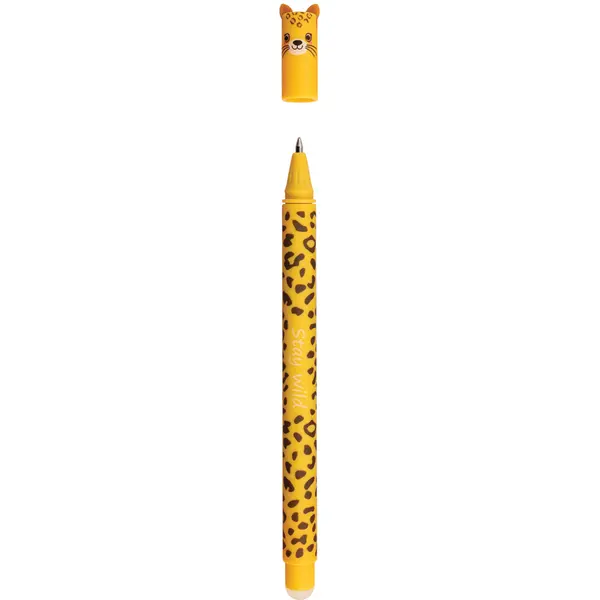 248752-EC Gel pen 0,7 piši briši EBERHARD FABER Erase it! Leopard, plava P12/144