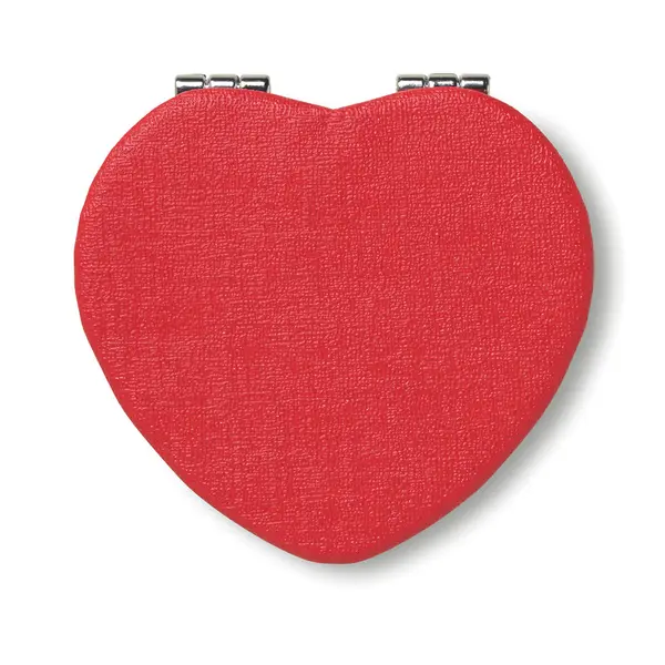 247588-EC Ogledalo Heart PU srebrno crveno u obliku srca