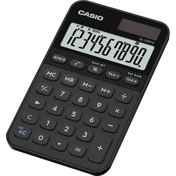 247767-EC Kalkulator CASIO SL-310 YC-BK crni bls P10/100
