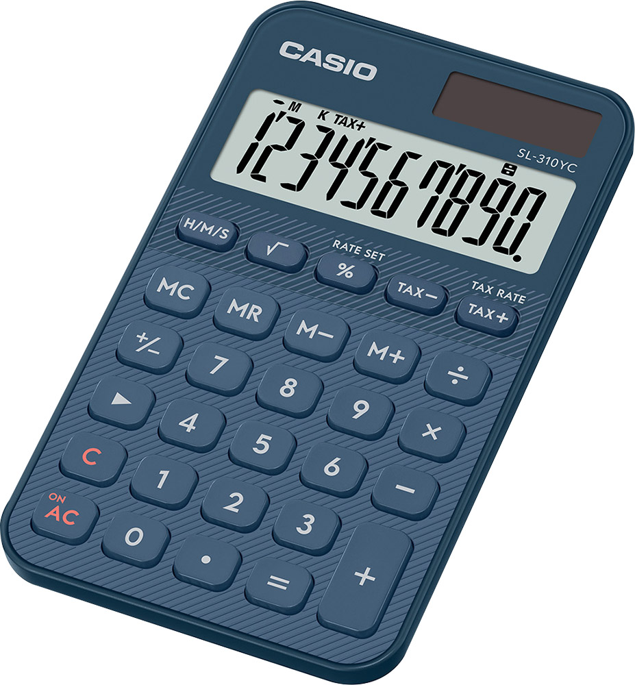 248466-EC Kalkulator CASIO SL-310 YC-NY plavi bls P10/100
