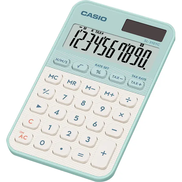 248467-EC Kalkulator CASIO SL-310 YC-LG zeleni bls P10/100
