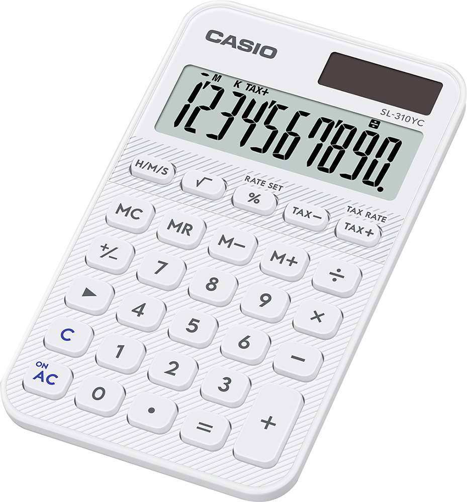 248469-EC Kalkulator CASIO SL-310 YC-WE bijeli bls P10/100