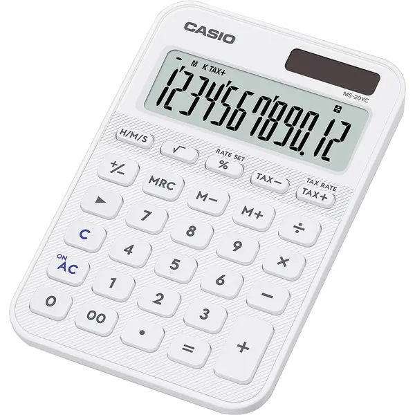 248475-EC Kalkulator CASIO MS-20 YC-WE bijeli P10
