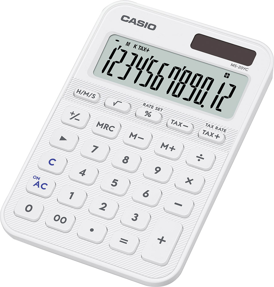 248475-EC Kalkulator CASIO MS-20 YC-WE bijeli P10