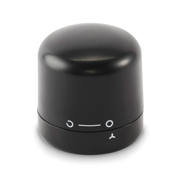 249829-EC Zatvarač STOPY čep ABS za pjenušce crni ?3.9x4 cm