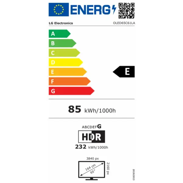 OLED65C61LA TV OLED 65" LG OLED65C61LA, 165cm, 4K, UHD, webOS, Smart TV