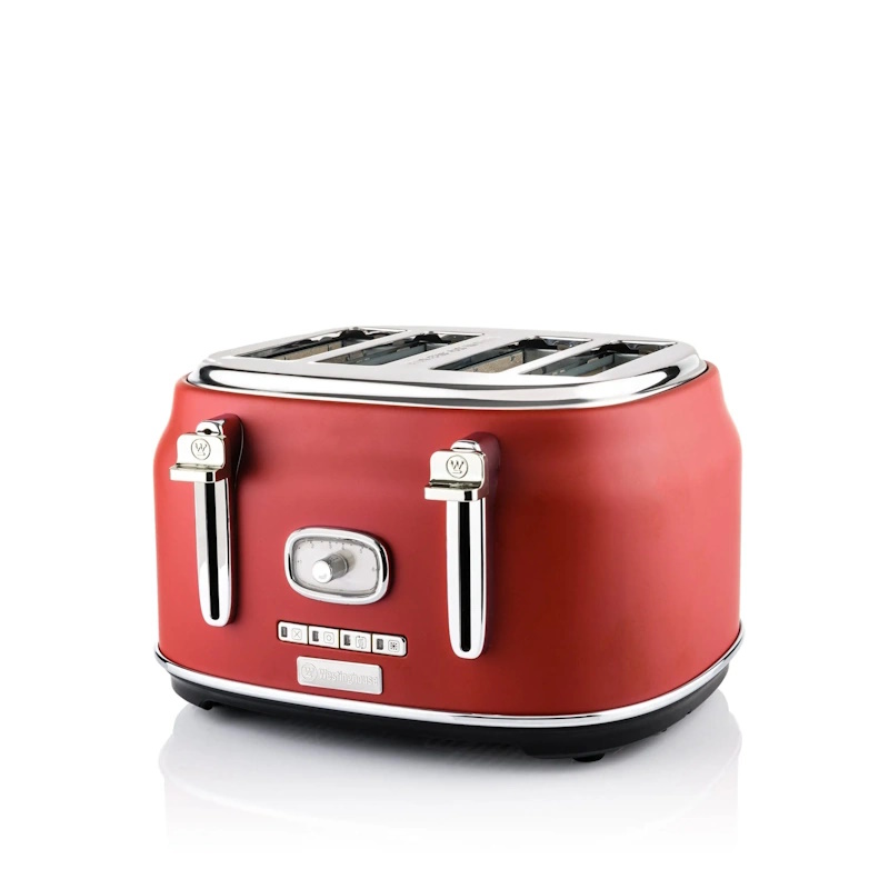 WKTTB809RD TOSTER WESTINGHOUSE RETRO RED 4 SLICE