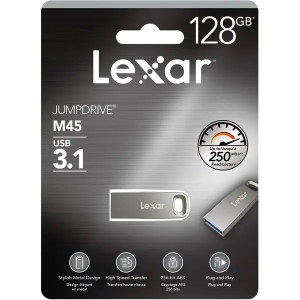 LEXAR memorija USB JumpDrive M45 128GB (USB 3.1)