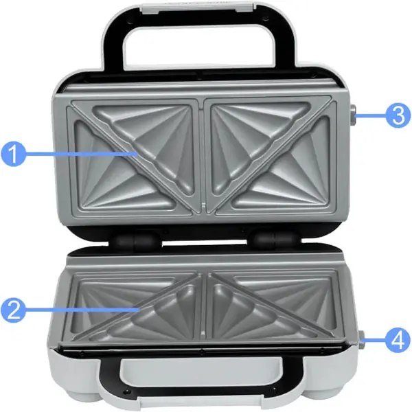 VST070X BREVILLE preklopni toster trokut Dura Ceramic VST070X