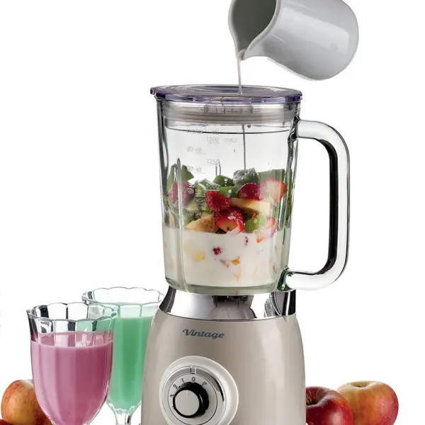 00C058303AR0 ARIETE blender stakleni Vintage 583/03 bež