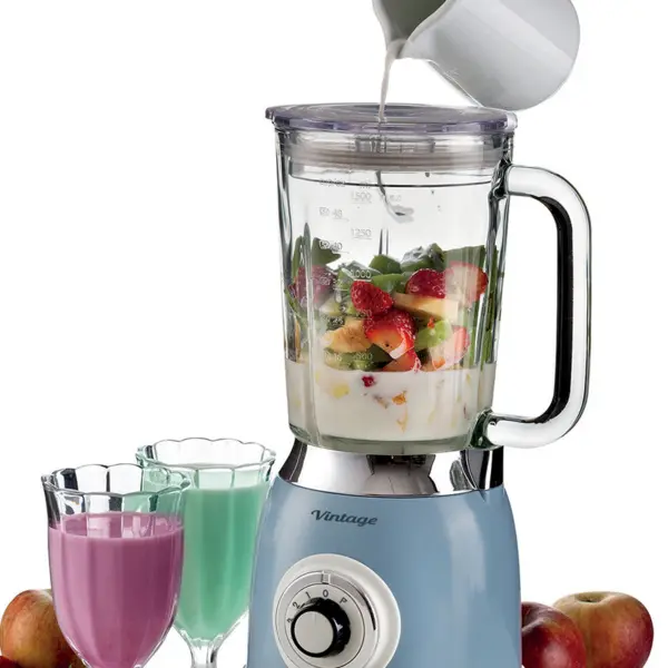 00C058305AR0 ARIETE blender stakleni Vintage 583/05 plavi