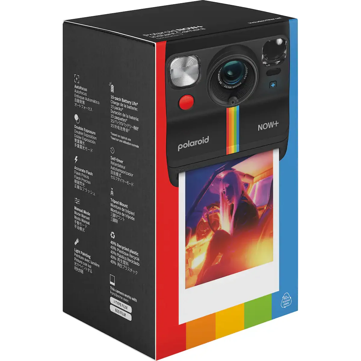 009076 POLAROID fotoaparat Now+2 Black