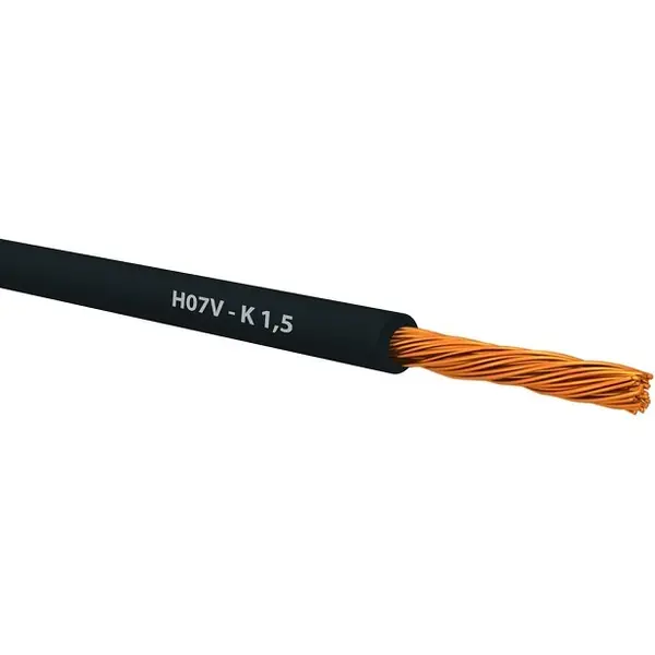 0131001501 VODIČ P/F 1,5 CRNI (HO7V-K)
