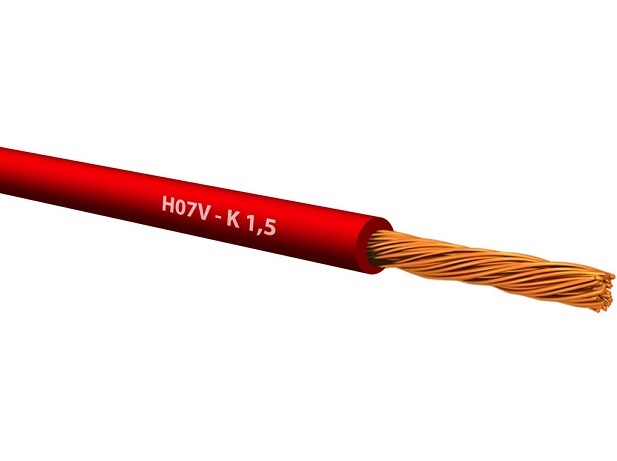 0131001504 VODIČ P/F 1,5 CRVENI (HO7V-K)