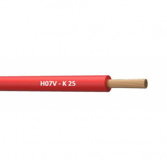 0132025040 VODIČ P/F 25 CRVENI (H07V-K)