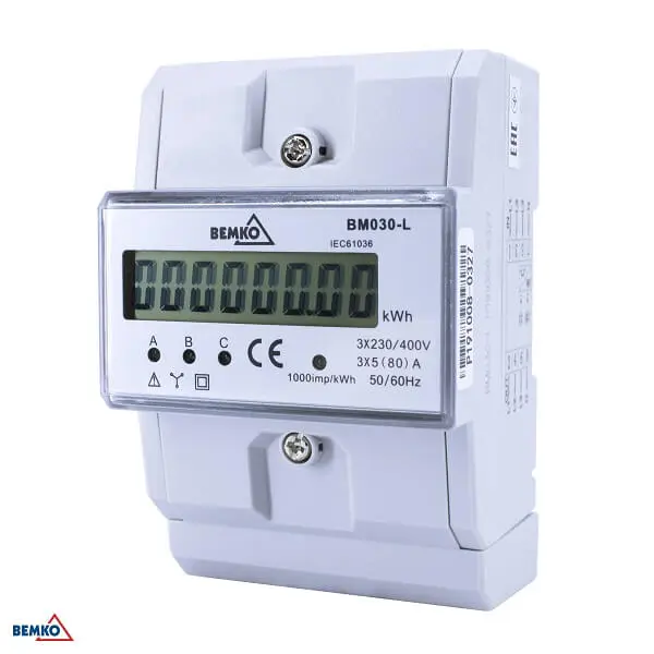 A30-BM030-L ELEKTRIČNO BROJILO 3 FAZNO 5 (80) A DIGITALNO SCHELINGER