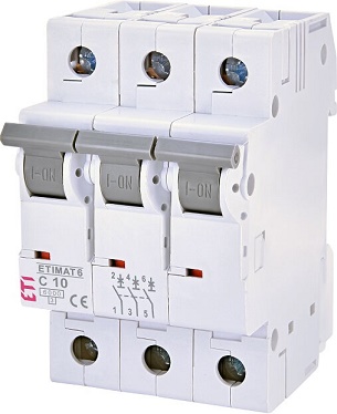 002145514 ETI AUTOMATSKI OSIGURAČ C 10A 3P 6kA