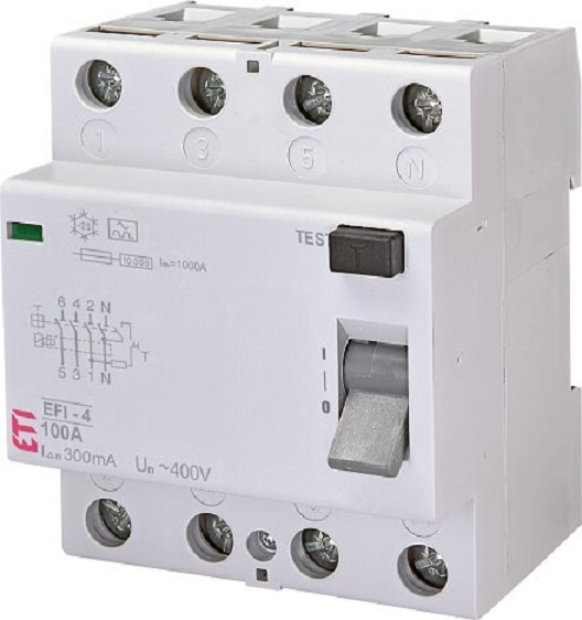 ETI SKLOPKA FID 100A 4P 0,3A EFI-4AC