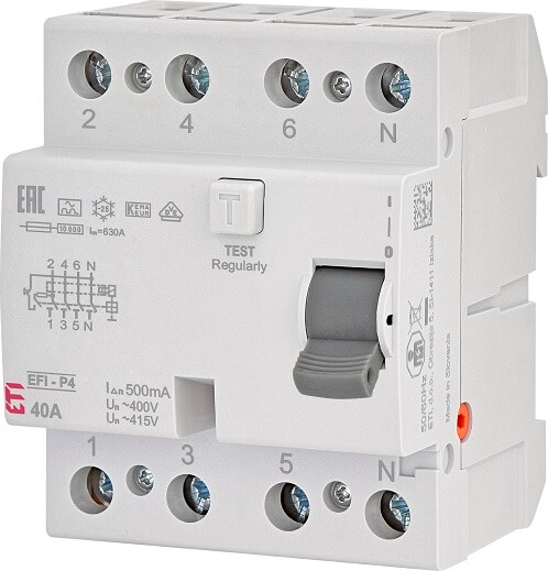 ETI SKLOPKA FID 40A 4P 0,5A EFI-4 A